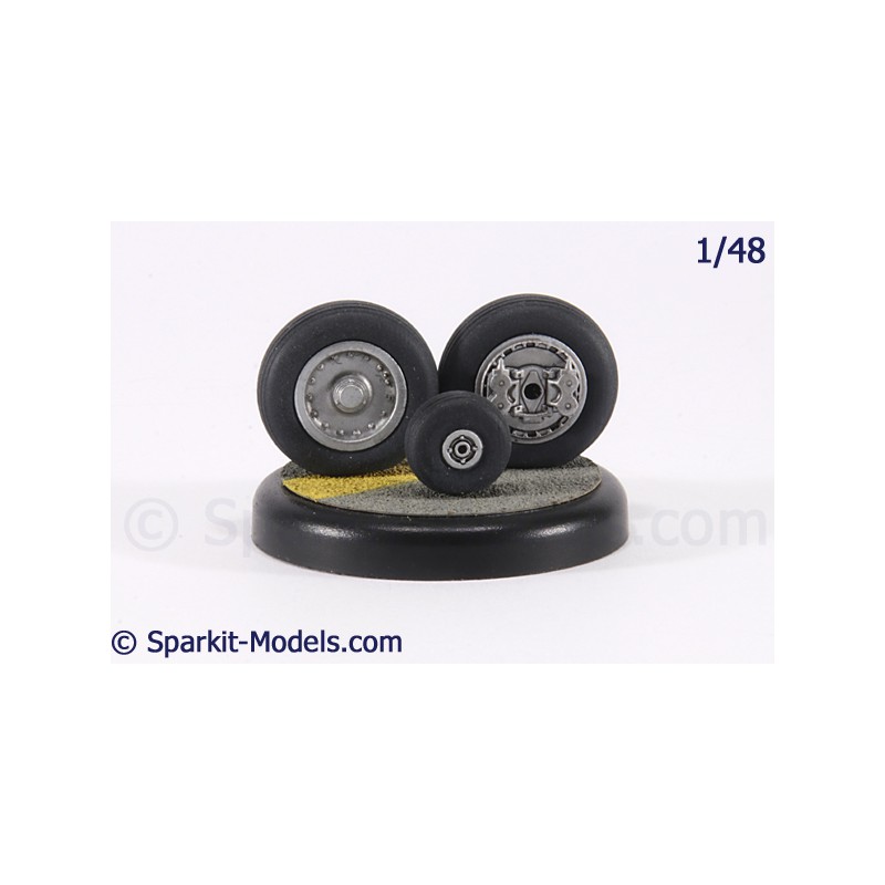 Roues Mirage IIIC/B - 1/48 Roues Mirage IIIC/B - 1/48